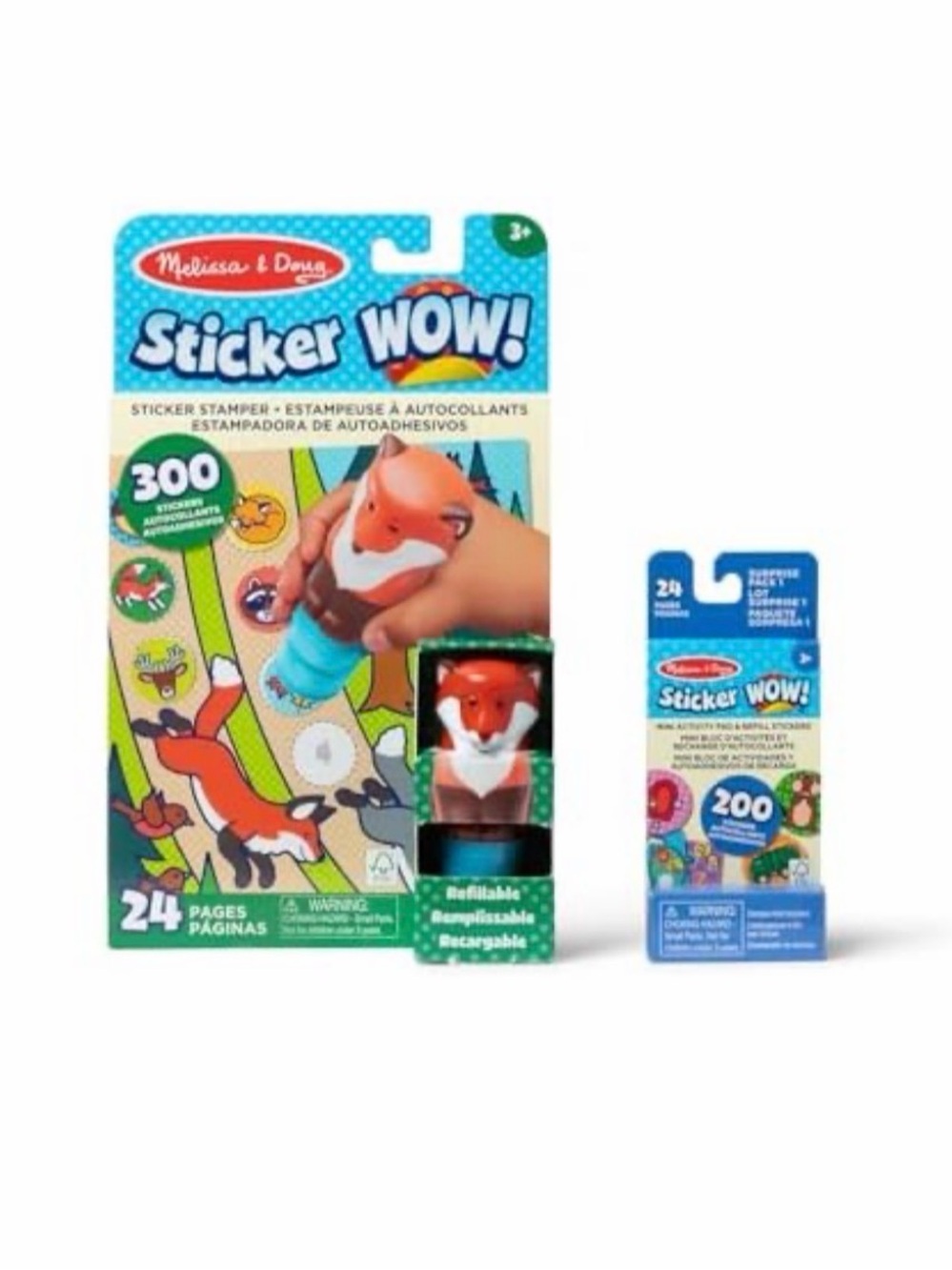 ✨NEW $10✨🦊Melissa & Doug Sticker Wow! Fox Bundle